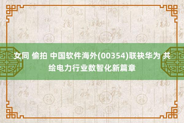 女同 偷拍 中国软件海外(00354)联袂华为 共绘电力行业数智化新篇章