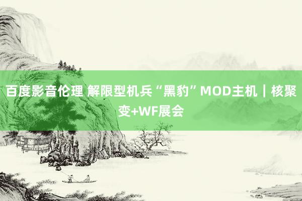 百度影音伦理 解限型机兵“黑豹”MOD主机｜核聚变+WF展会