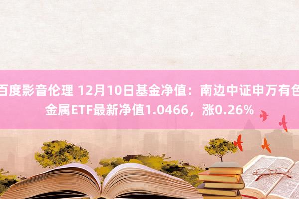 百度影音伦理 12月10日基金净值：南边中证申万有色金属ETF最新净值1.0466，涨0.26%