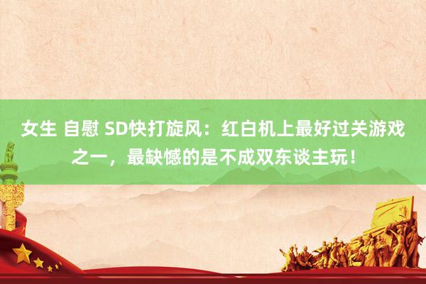 女生 自慰 SD快打旋风：红白机上最好过关游戏之一，最缺憾的是不成双东谈主玩！